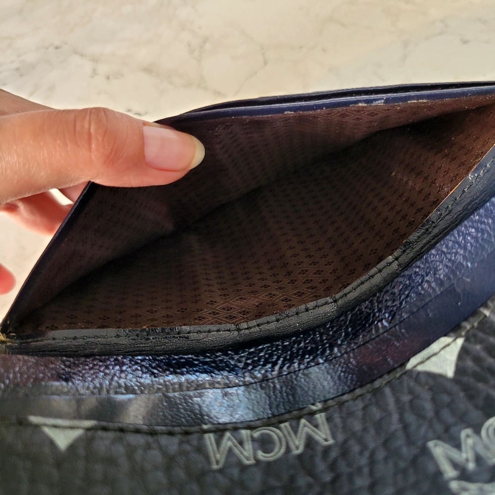 MCM Black and Gray Wallet - Picture 13 of 16